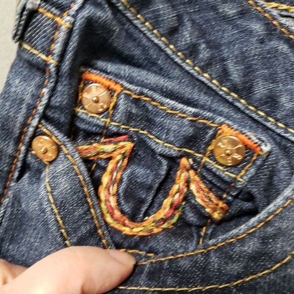 True Religion jeans with thick stitch embroidered pockets skinny size 29 - Picture 5 of 16
